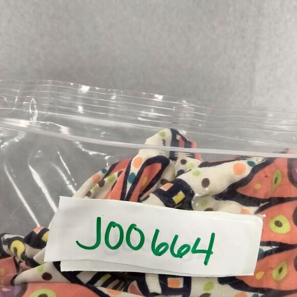 Trina Turk Sheath Dress Womens Size 0 100% Silk Orange Blue Tribal Print Bell - Picture 12 of 12